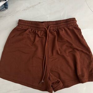 Shein Brown shorts with drawstrings